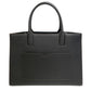 BURBERRY Handbag Calf leather black TB logo Frances