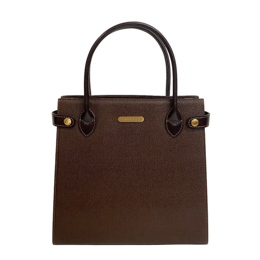 BURBERRY Handbag leather Brown Nova Check