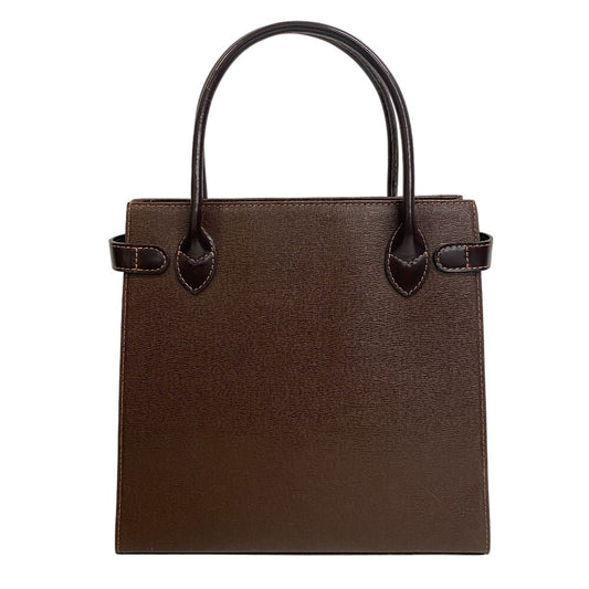 BURBERRY Handbag leather Brown Nova Check