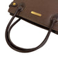 BURBERRY Handbag leather Brown Nova Check