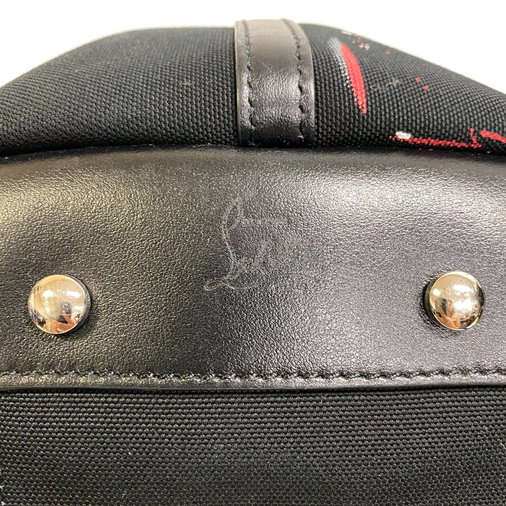 Christian Louboutin Handbag canvas black flange bus
