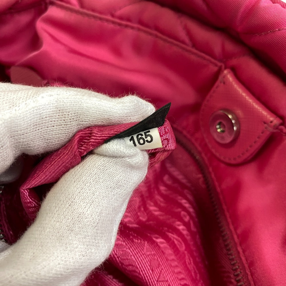 PRADA Tote Bag 1BG740 Nylon Fusha pink Tessuto Impuntu
