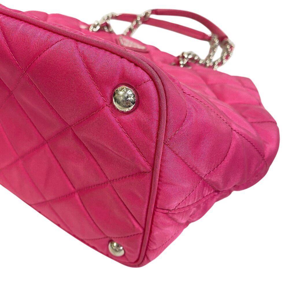 PRADA Tote Bag 1BG740 Nylon Fusha pink Tessuto Impuntu