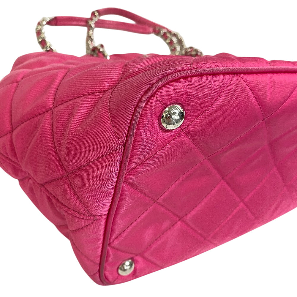 PRADA Tote Bag 1BG740 Nylon Fusha pink Tessuto Impuntu