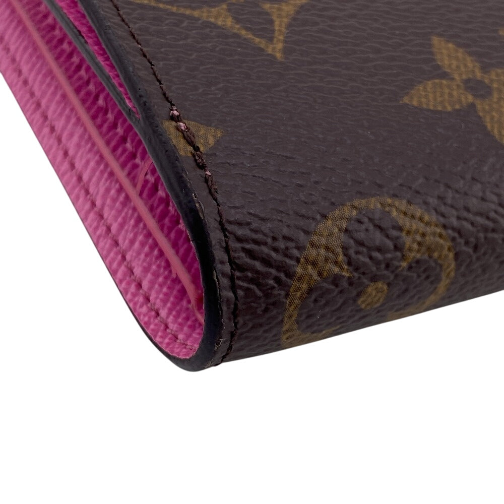 LOUIS VUITTON Bifold Wallet M82383 leather Brown Monogram Portefeuille Lisa