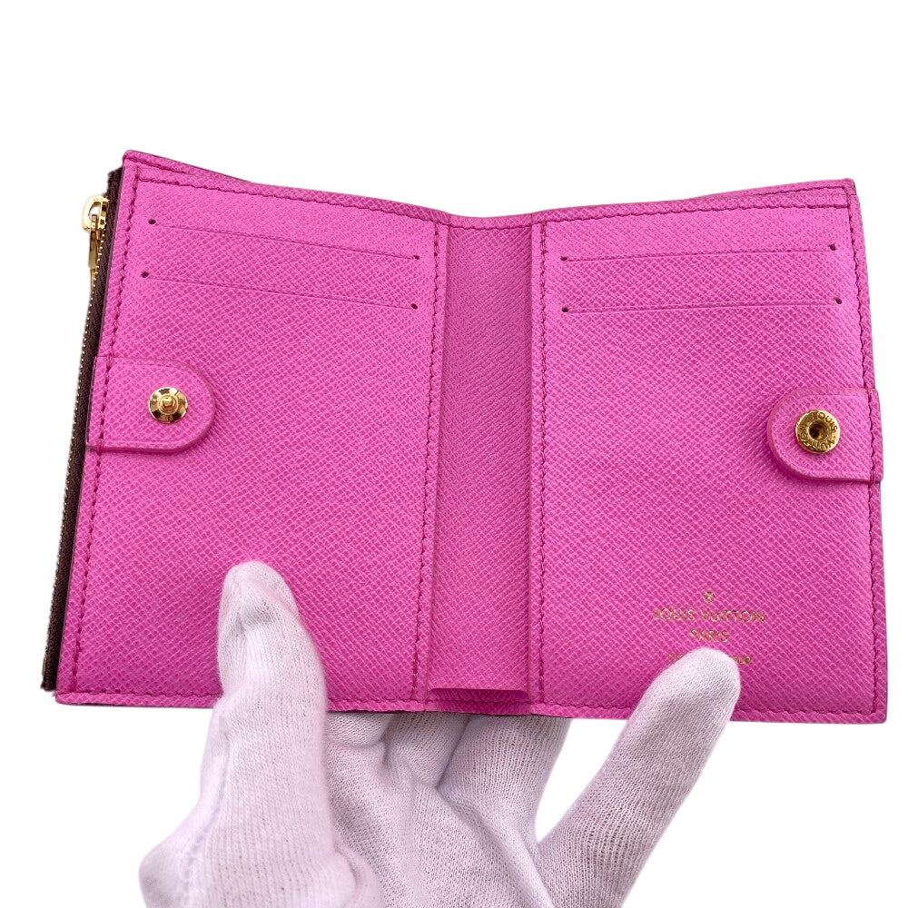LOUIS VUITTON Bifold Wallet M82383 leather Brown Monogram Portefeuille Lisa