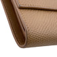 CELINE Tri-fold wallet leather beige Small trifold wallet
