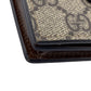 GUCCI Bifold Wallet 648848 GG Supreme Canvas, PVC Brown GG Supreme