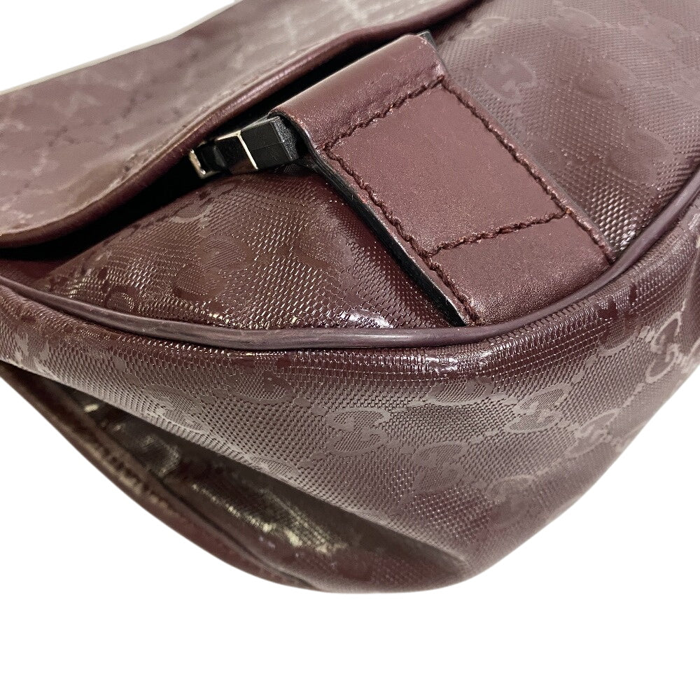GUCCI Shoulder Bag 201732 PVC, Leather Brown GG implementation