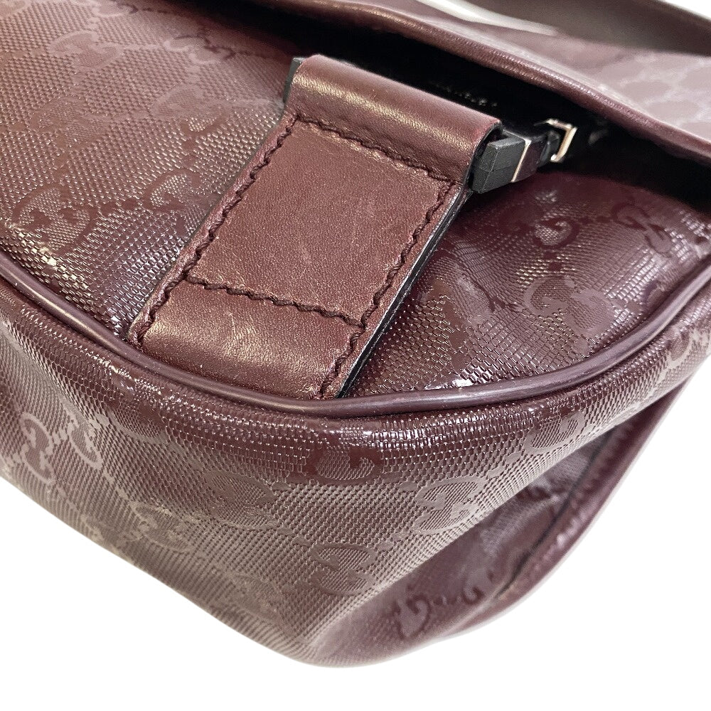 GUCCI Shoulder Bag 201732 PVC, Leather Brown GG implementation