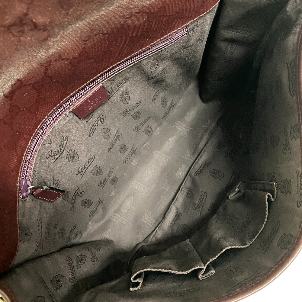 GUCCI Shoulder Bag 201732 PVC, Leather Brown GG implementation