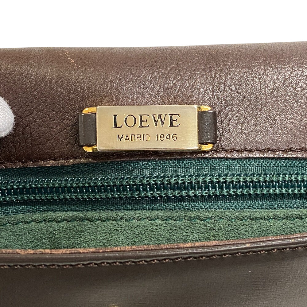 LOEWE Shoulder Bag Grain leather Brown
