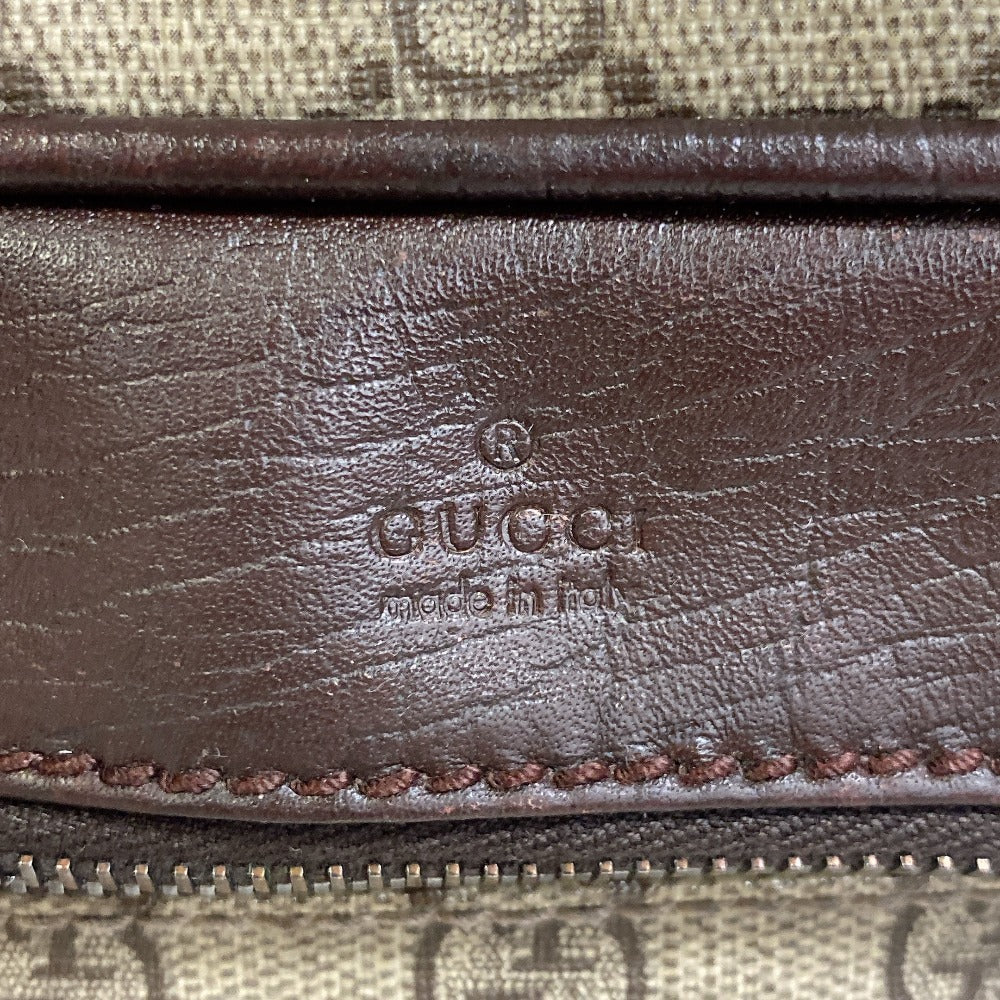 GUCCI Shoulder Bag 114531 PVC coated canvas Brown GG Supreme