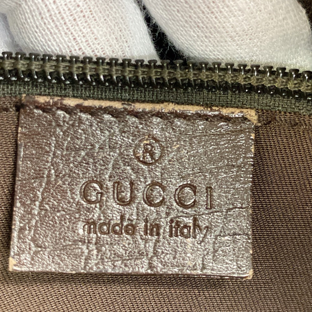 GUCCI Shoulder Bag 114531 PVC coated canvas Brown GG Supreme