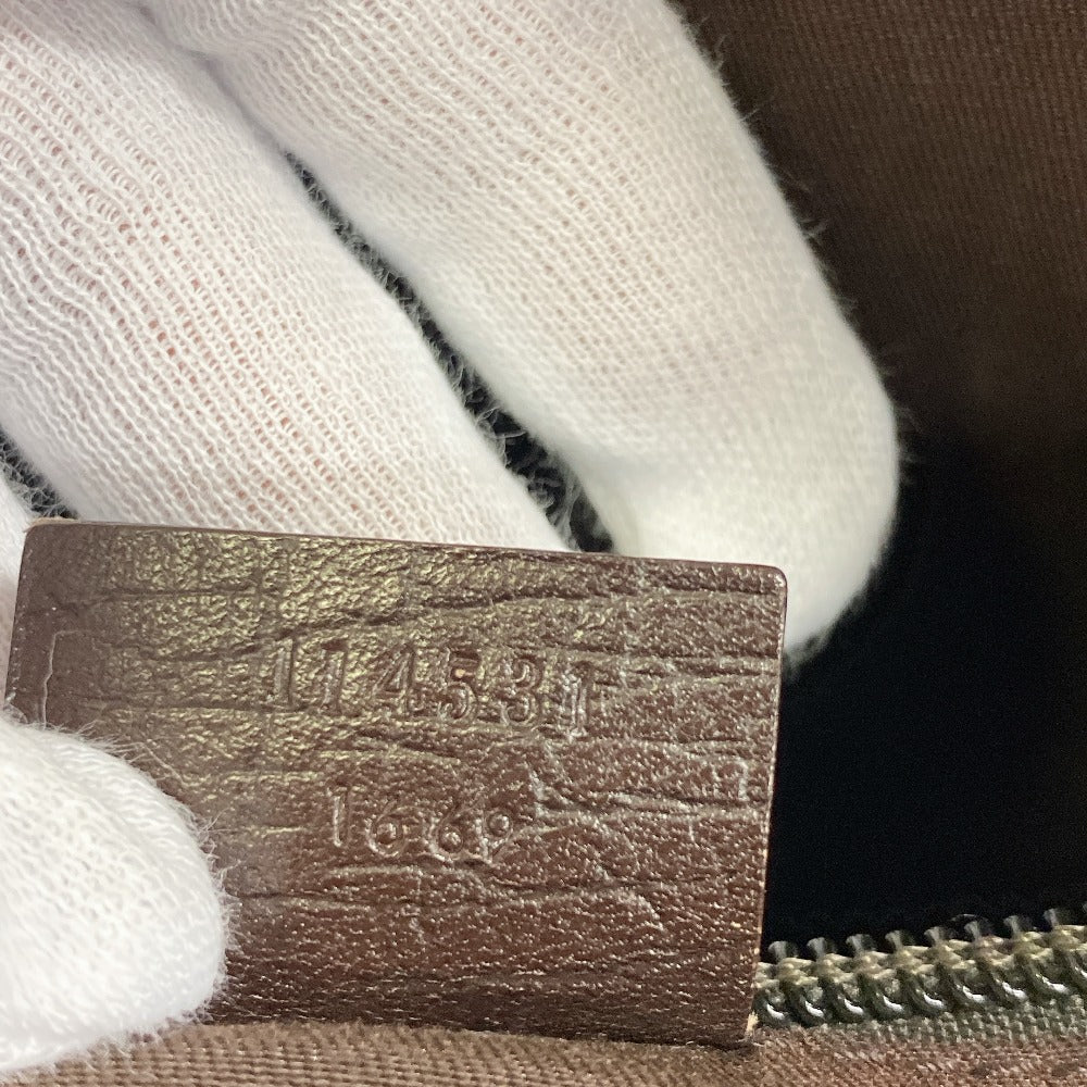GUCCI Shoulder Bag 114531 PVC coated canvas Brown GG Supreme