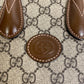 GUCCI Handbag PVC, Leather Brown GG Supreme
