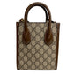 GUCCI Tote Bag 671623 GG Supreme canvas, leather Brown Interlocking G