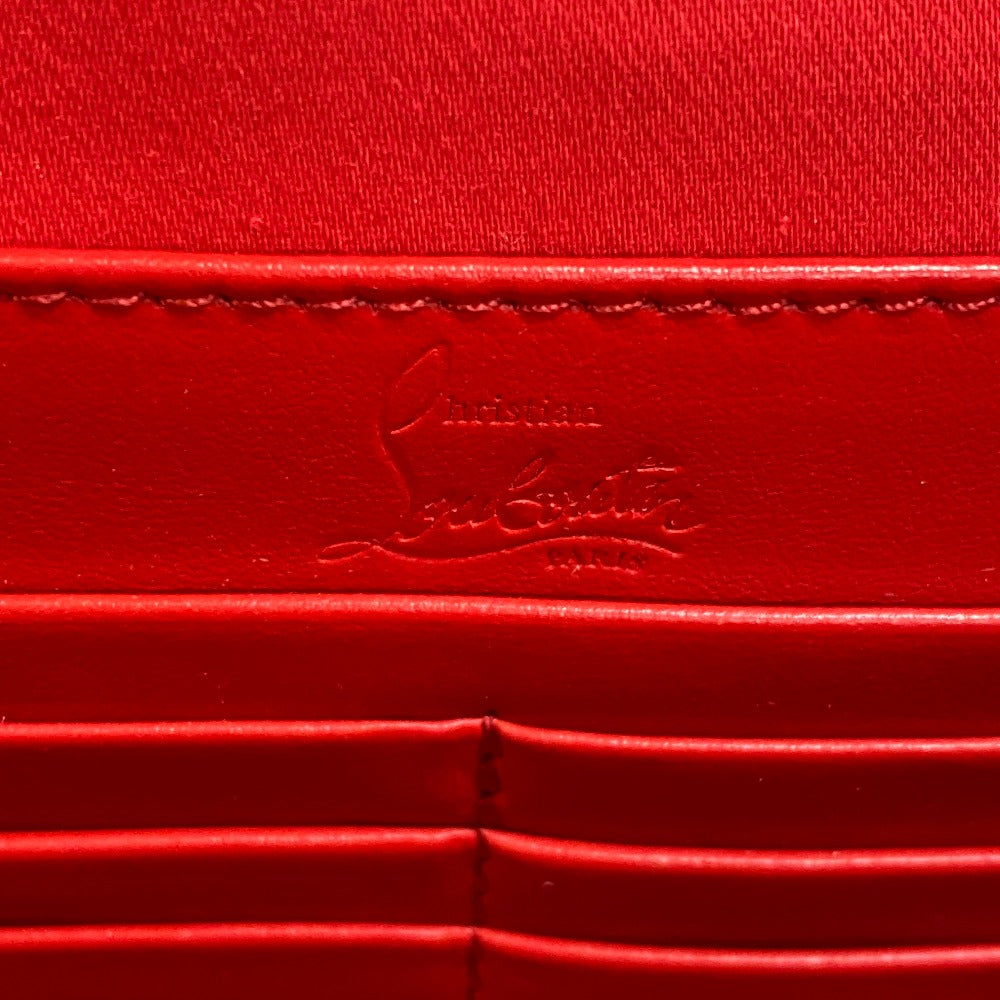 Christian Louboutin Shoulder Bag Leather, Canvas Silver