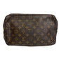 LOUIS VUITTON Clutch bag M47522 leather Brown Monogram Truth Cracking Ty 28