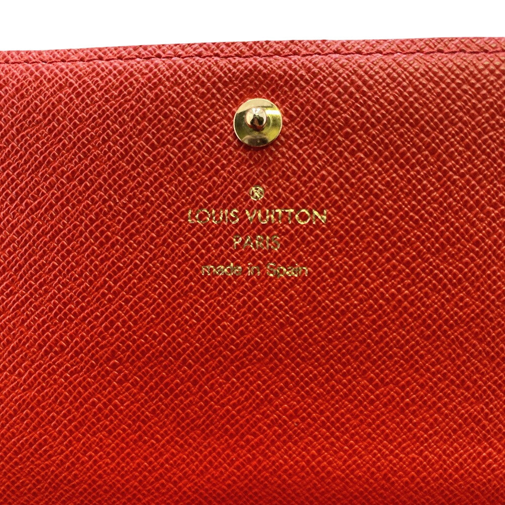 LOUIS VUITTON Long Wallet Purse M62086 leather Brown Monogram Portefeuille Sarah