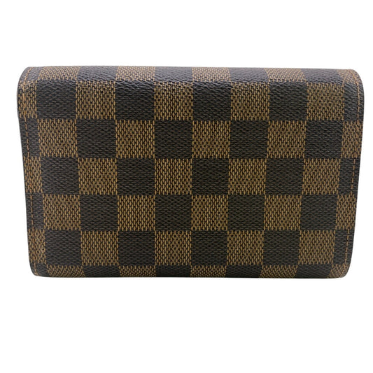 LOUIS VUITTON Tri-fold wallet N63067 leather Brown Damier Portefeuille Alexandra