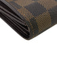 LOUIS VUITTON Tri-fold wallet N63067 leather Brown Damier Portefeuille Alexandra