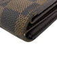 LOUIS VUITTON Tri-fold wallet N63067 leather Brown Damier Portefeuille Alexandra