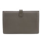 CELINE Bifold Wallet 10B633BFP leather gray Large strap wallet
