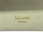 CELINE Long Wallet Purse leather white Large flap wallet