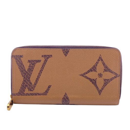 LOUIS VUITTON Long Wallet Purse M69353 leather Brown Monogram Giant Zippy wallet