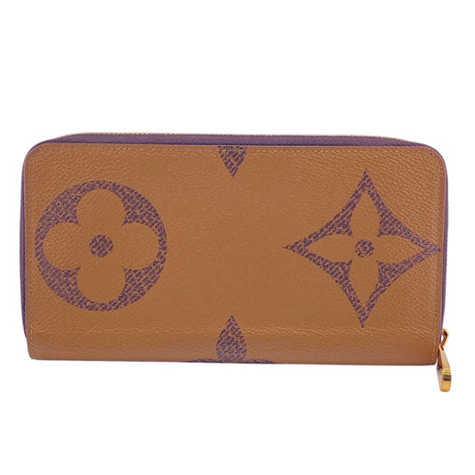 LOUIS VUITTON Long Wallet Purse M69353 leather Brown Monogram Giant Zippy wallet