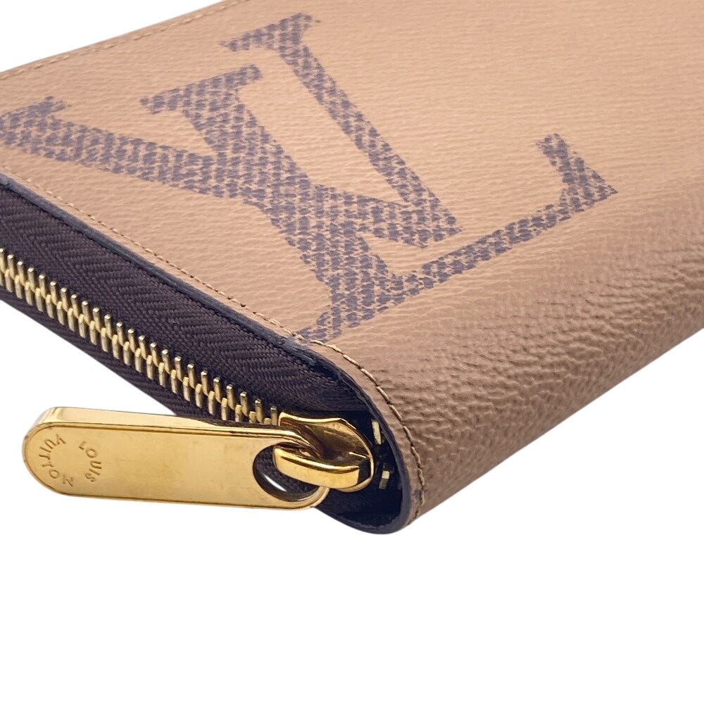 LOUIS VUITTON Long Wallet Purse M69353 leather Brown Monogram Giant Zippy wallet