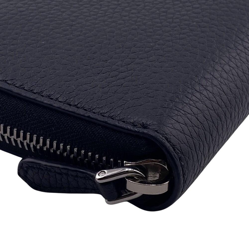 PRADA Long Wallet Purse 1ML506-2BBE Leather, Vuttero Dino black