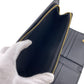 PRADA Long Wallet Purse leather black leather