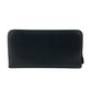 PRADA Long Wallet Purse leather black leather