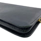 PRADA Long Wallet Purse leather black leather