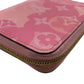 LOUIS VUITTON Coin case M90590 patent leather , calf leather pink Vernis Zippy Zip around purse