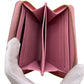 LOUIS VUITTON Coin case M90590 patent leather , calf leather pink Vernis Zippy Zip around purse