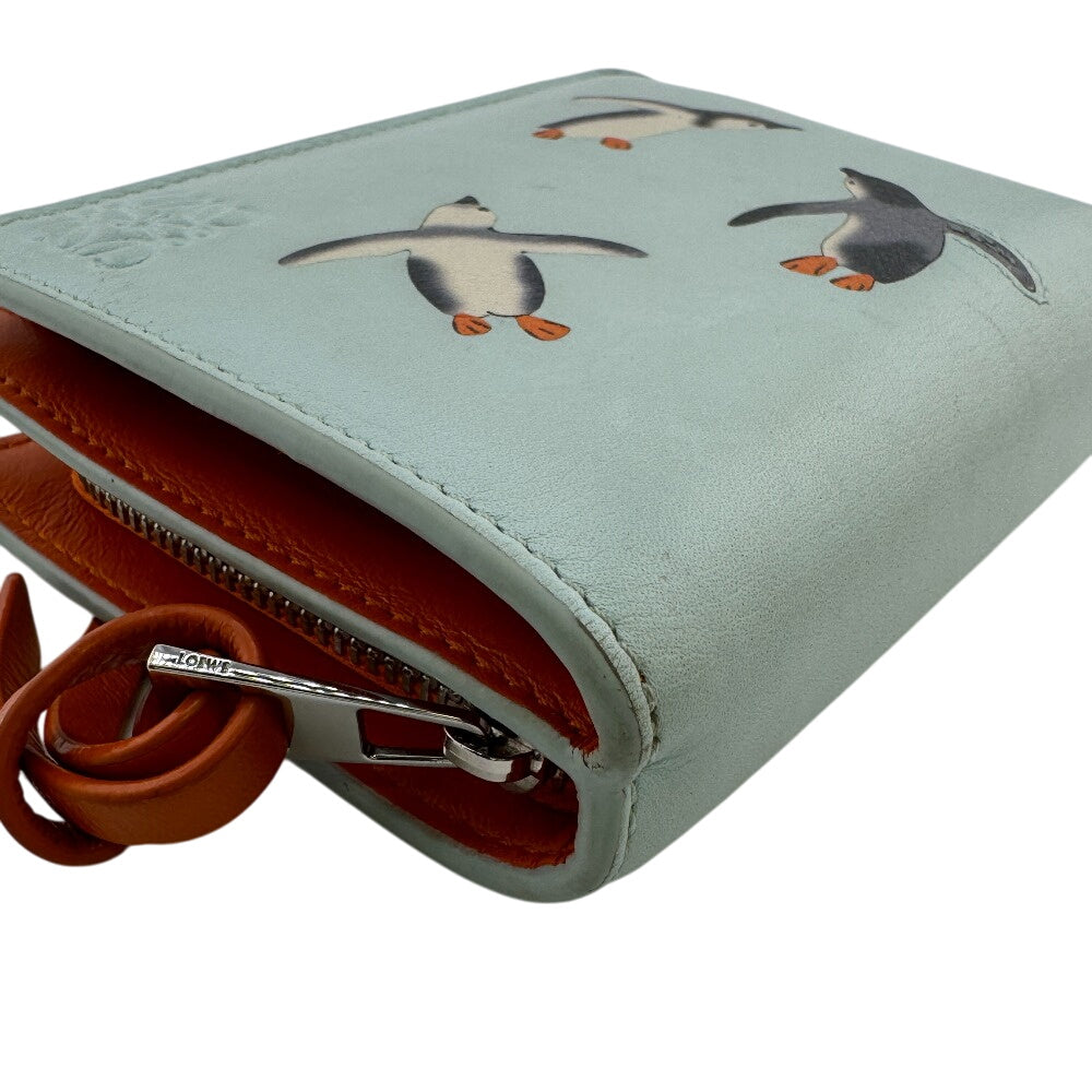 LOEWE Bifold Wallet leather blue anagram