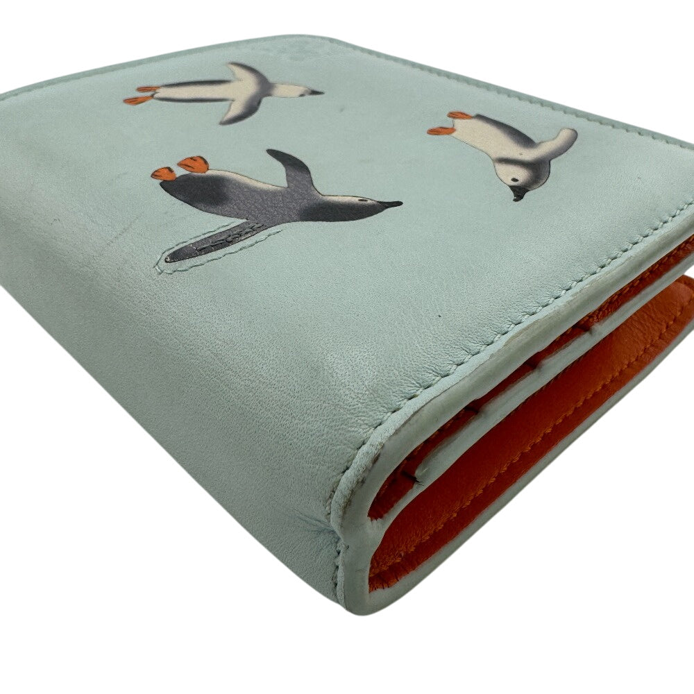 LOEWE Bifold Wallet leather blue anagram