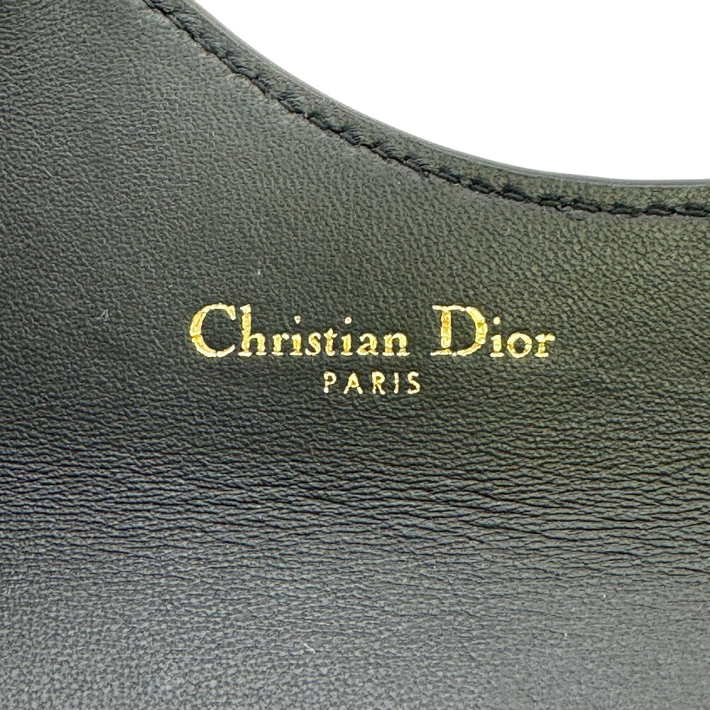 Dior Coin case leather black saddle
