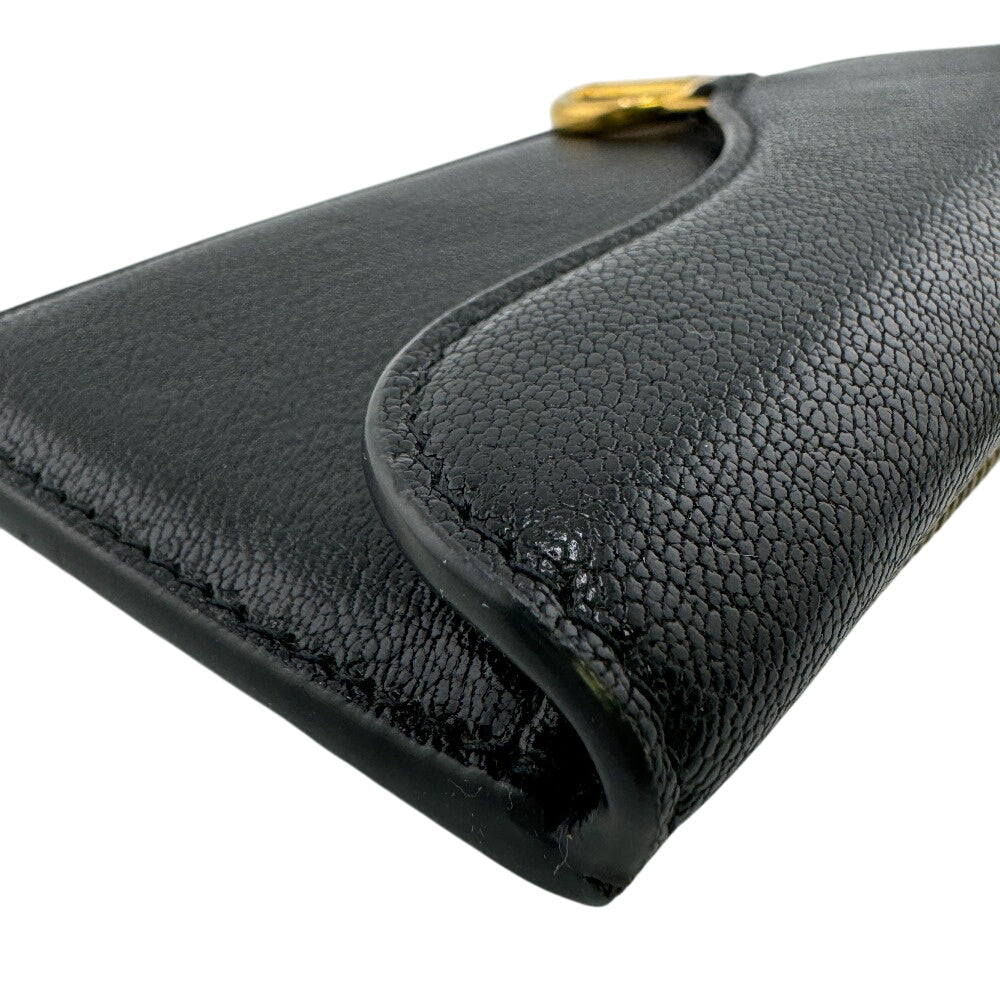 Dior Coin case leather black saddle