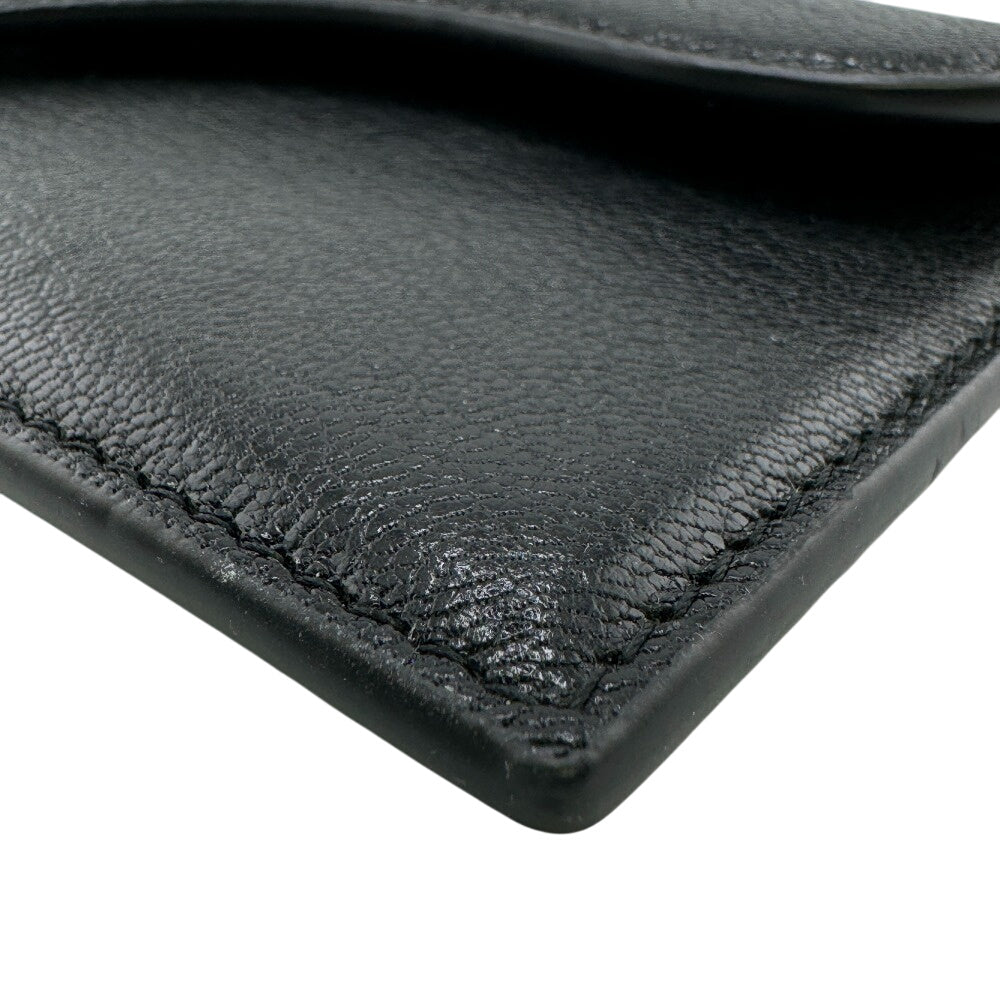 Dior Coin case leather black saddle