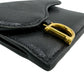 Dior Coin case leather black saddle