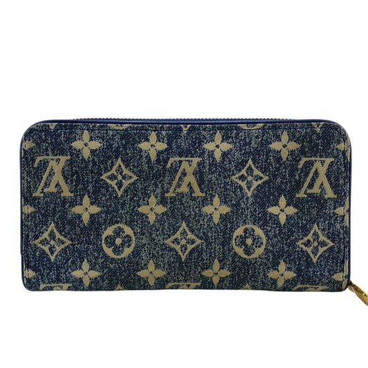 LOUIS VUITTON Bifold Wallet M81226 Monogram denim blue Monogram jacquard denim