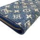LOUIS VUITTON Bifold Wallet M81226 Monogram denim blue Monogram jacquard denim
