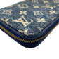 LOUIS VUITTON Bifold Wallet M81226 Monogram denim blue Monogram jacquard denim