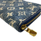 LOUIS VUITTON Bifold Wallet M81226 Monogram denim blue Monogram jacquard denim
