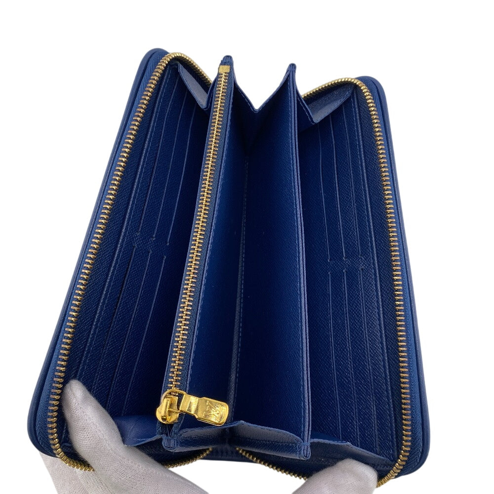 LOUIS VUITTON Bifold Wallet M81226 Monogram denim blue Monogram jacquard denim