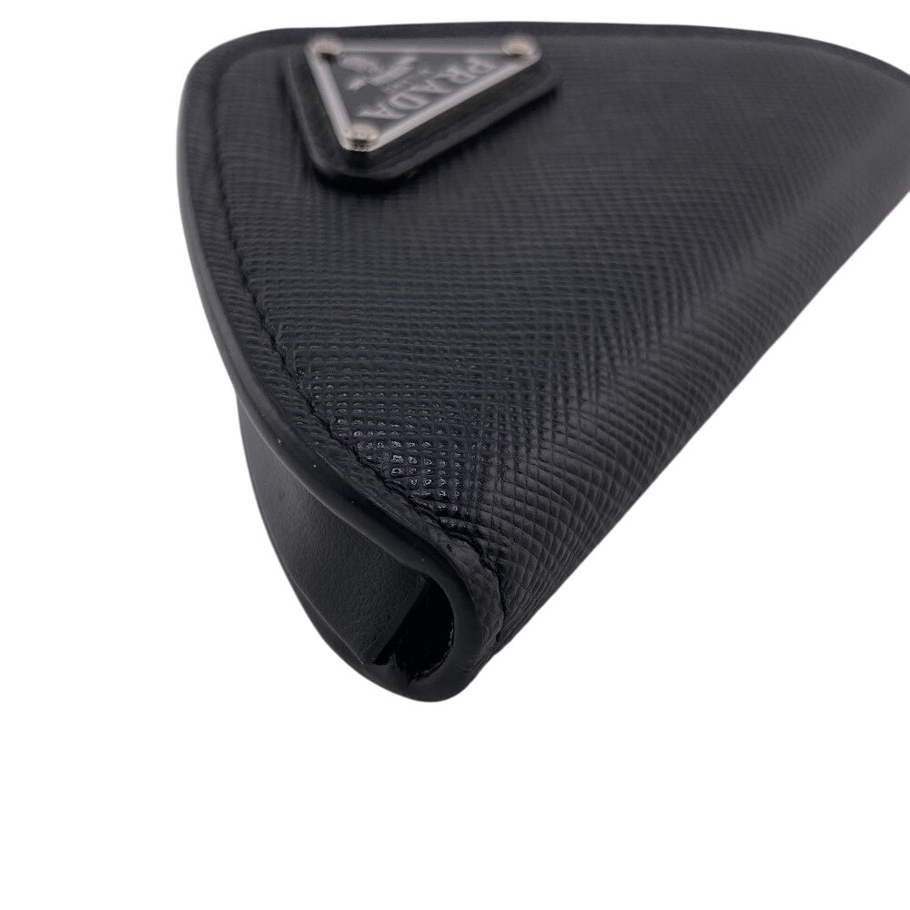 PRADA Coin case 2MM004 leather black Safiano